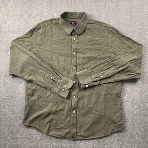 UNTUCKit Shirt Adult Large Green Button Up Long Sleeve Casual Preppy Men's